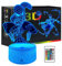 Spiderman Toys LED-Nachtlicht für Kinder, Superhelden-3D-Illusionslampe, 2 Stile mit Smart Touch 7 Farben & Fernbedienung, 16 Farben, wechselnde dimmbare Tischlampe für Jungen Mädchen, Weihnachten