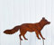 Fuchs laufend 30x66cm zum Stecken Gartenstecker Edelrost Gartendeko Wetterfest Rost Gartenfigur Metall Rostfigur Tier Waldtier
