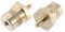 X AUTOHAUX 1 Pair M5 to M6 Battery Terminal Connector Brass Tone Post Adapter