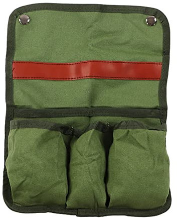 Cyrank Stuhl-Armlehnentasche für Outdoor-Camping, 12,6 x 9,4 Zoll Stuhl-Seiten-Organizer, multifunktionale Aufbewahrungstasche, Stuhl-Seitentasche Beach Chair Cup Halter Seitenhängende Beutel (Grün)