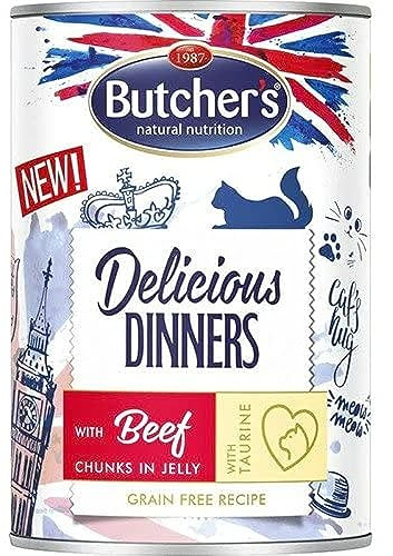 Butcher's Delicious Dinners Katzenfutter Huhn Rindfleisch 400 g