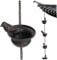 Rain Chain Rain Water Catcher outdoor rain chains 94.49 Inch Movable Hanging 8 Birdbaths Rain Catchers for Garden Rustproof Decorative Hanging Garden Ornaments for Oudoor Indoor