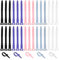 30 Stück,Wiederverwendbare Kabelbinder 11,3cm Silikon Kabelbinder,Elastische Silikonkabel, Mehrzweck Ladekabel Organizer für Ladekabel USB-Kabel Kopfhörer Stifte,Zuhause,Büro,Küche（5 Farben）