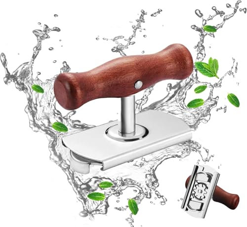 Abrelatas con mango de madera para personas mayores, abridor de latas, abrelatas y abrebotellas, abrelatas ajustable para camping, abrelatas ajustable, abridor de tarros, nuevo manual para