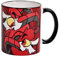 Elbenwald Tazza Demoni Con Stampa Completa Di Razzle E Dazzle Per I Fan Di Hazbin Hotel - Capacità 320 Ml, Altezza 10 Cm - Ceramica Rossa