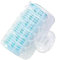 3Pcs Haar Rollen Bang Roll Curler Haar Curler Kunststoff Selbst-klebe Haar Curling Friseur Werkzeug Mädchen Schönheit Styling werkzeug Hitzefreie Haarwickler für Medoum und Kurze Haare(Blue 3pcs)