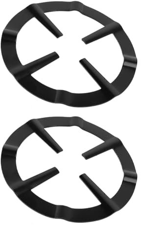 Nicear 2 Piezas Soporte Universal De Hierro Fundido Para Cafetera Mocha Reductor De Anillo De Gas Base Soporte De Anillo Reductor Para Estufa De Gas Rejilla Universal Para Estufa Para Sartenes