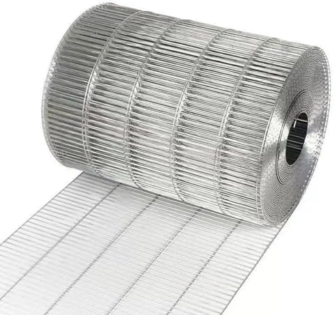 JIAOCKJIAO Malla Metalica, Cerca de Alambre Rectangular para Gallinero, Rollo de Malla de Alambre de 10cm, Alambre Malla de Acero Inoxidable para Jardín, Malla Metálica Fina para Aves de Corral(1mx3m(