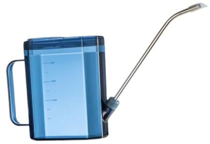 Ysyqkn Arrosoir Petit Arrosoir à Plantes Intérieur avec Poignée Ergonomique Bec Long Marquage Transparent Résistant en PP Adapté pour Arrosage de Fleurs, Bleu