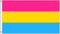 Flagge Pansexuelle Omnisexuell, 150 x 90 cm, gewebtes Polyester