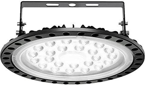 LED Werkstatt Deckenleuchte Werkstattleuchte LED UFO Industrielampe, SMD 2835 Hallenstrahler, 100W Hallenleuchte Industrial Hallenstrahler Hallenbeleuchtung Werkstattbeleuchtung, Kaltweiß 6000-6500K