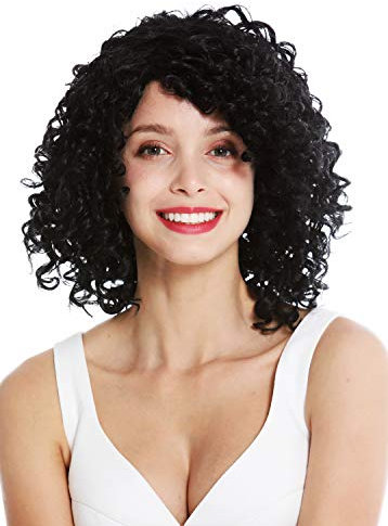 WIG ME UP - YZF-7283A-1 women's quality wig very curly voluminous Caribbean Latina corkscrew curls black
