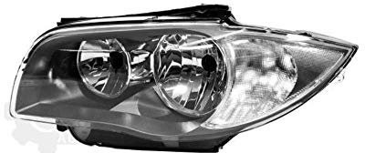 Scheinwerfer Halogen links 1-er E87 05.07->> dunkelgrau H7/H7