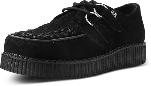T.U.K. Leather Viva Low Creeper - Herren & Damen Schuhe - Farbe Black Suede - Größe EU41