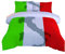 AOUAURO Bettwäsche 135x200 Italien Karte Bettbezug Set 3D Bedruckte 3-Teiliges Polyester mit Reißverschluss 1 Bettbezug und 2 Kissenbezug 80x80cm 3 Stück Einzelbett