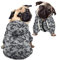 Howilath Hundebekleidung Haustier Hund Hoodies für kleine Hunde Weste, Camo Grau Klassisch Weich und Warm Hund Hoodie Pullover mit Tasche - S
