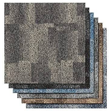 Santo - Azulejos para alfombra (50 x 50 cm, autonivelantes y antideslizantes), color marrón