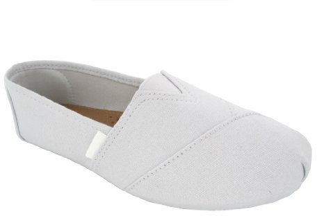 sole london Ladies Comfort Flat Plain Slip ON Plimsolls Canvas Espadrille Womens Pumps Shoes White