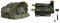 Lucx Leopard Bivvy Angelzelt Personen Karpfenzelt 2 bis 3 Mann Anglerzelt Carp Dome Fishing Tent 10.000mm, Oliv Grün, 1-3 Zelt & Heringe-Set 14-TLG. inkl. Gummihammer und Tasch