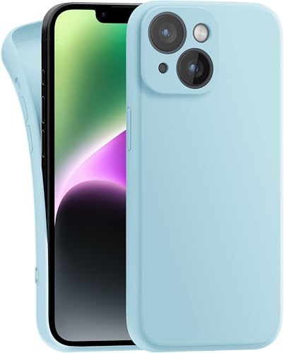 MyGadget Case for iPhone 14 - Cover Ultra Thin TPU - Soft Touch Rubber & Anti-Scratch Shell - Flexible Silicone - Light Blue