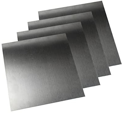 YTGZS 6061 Placa de Aluminio Plancha Aluminio Chapa de Aluminio Plata Hoja de Aluminio Fino para Maquetas de Construcción Espesor 0.8mm a 2mm,Largo 200mm Ancho 300mm,3 Piezas,2mmx200mmx300mm