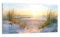 DEQORI Glasbild Acrylglas | Motiv Abendsonne an der Ostsee | horizontal einteilig 100x50 cm | schöne Dekoration | Wandbild für Wohnzimmer, Schlafzimmer, Flur & Küche | moderne Wanddeko