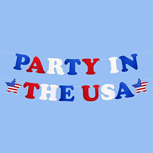 xo, Fetti Banner Fourth of Party in the USA – | Amerika-Partydekorationen, USA-Partygeschenke, amerikanische Flagge, 4. Juli