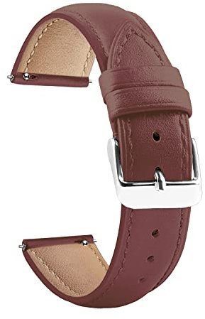 ONE ECHELON Bracelet de montre à dégagement rapide compatible avec Lotus Digital 50015/A Bracelet de rechange en cuir synthétique pour femme, Medium, Simili cuir, Sans pierre précieuse