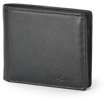 VOGELMANN Herren Leder Geldbörse von Echt Rindleder, RFID -Schutz, mit Geschenk Box, Leder Portemonnaie, Mens Leather Wallet