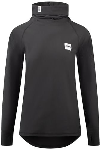 Eivy Damen Icecold Gaiter Rib Top Yoga-Shirt, Schwarz, XXS EU