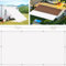 Voile d’ombrage Rectangulaire 70 x 75 cm Résistant aux ​Intempéries Brise-Vue Balcon pour Jardin Camping Fête Piscine, Blanc