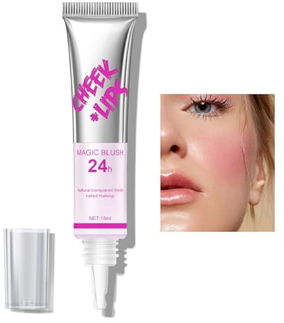 KYDA Magic Color Changing Blush Cream, Temperaturwechsel Rosa Rouge für Wangen & Lippen, cremig und leichtes natürliches Gesichts-Rouge-Makeup