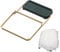 Eyccier Kitchen Sink Strainer Foldable Kitchen Residue Filter Screen Holder Corner Sink Strainer with 50Pcs Filter Meshes, Green.