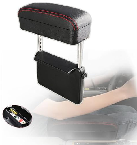 FELEA Mittelarmlehne Mittelkonsole, für Seat Leon mk3 5F 2013-2019 Mittelkonsole Aufbewahrungsbox Autositz Gap Organizer Mittelarmlehne mit Ablagefach,C