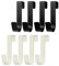 10pcs Over door hook, over door hooks, over the door hook,over the door hooks, Door Hanger Without Nails,Over Door Hook for Towels Hats Bag Jacket Robes Hanging Coat Wardrobes (2 black 2 white)