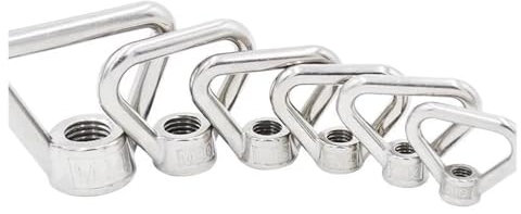 1 Stück M8 M10 M12 M14 M16 M20 M24 304 Edelstahl Dreieck Hebeöse Augenmutter Trapezgewinde Ringe passend für Griffschrauben (M20)