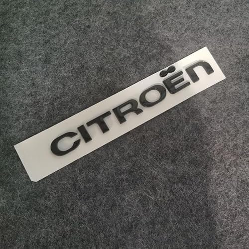 DLLHL Auto Emblem für Citroen C5 Break,Metall Logo Aufkleber Autoaufkleber Badge Wappen Zeichen Selbstklebende Dekoration Aufkleber Car Styling Zubehör,Black-Letters
