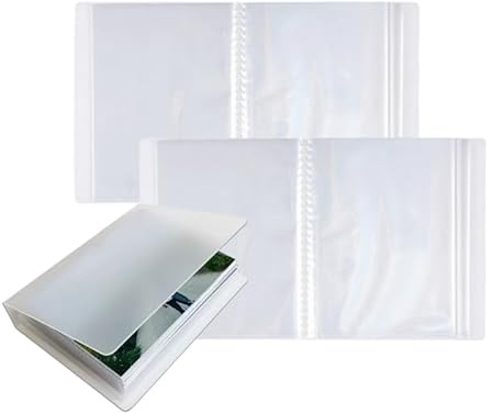 2 Pack Small Photo Album 4x6 Photos Book, Travel Plastic Picture Books | Each 24 Pages Shows 48 Pictures,Postcard Album,Mini Photo Album,Baby Photo Books for Pictures Store and Display Memories