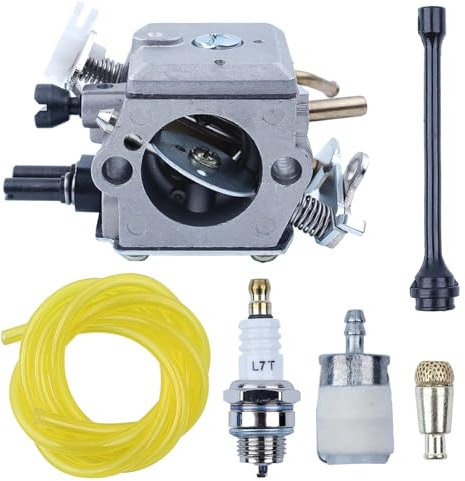 PEGGYLIN Kit candela filtro olio carburante carburatore adatto for motosega Husqvarna 362 365 371 372 K Sostituisci carburatore OEM for 503281801