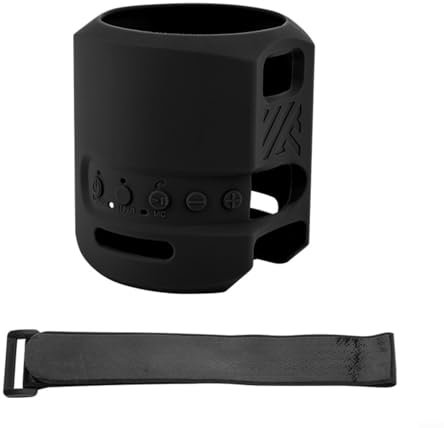 Marchfunny Nylon Silicone Protective Case for Sony SRS-XB13 Wireless Speaker Waterproof Travel Cover(Is black)