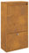 vidaXL Cassetta Postale per Pacchi 44x22x82 cm Acciaio inossidabile