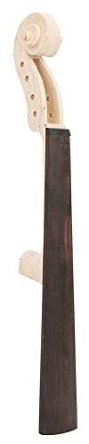 Geigenhals 4/4 Ahorn mit Ebenholz Griffbrett Schwarz - Hochwertiger Ersatz f¨¹r Violine - Professionelles Musikinstrumentenzubeh?r f¨¹r Geiger