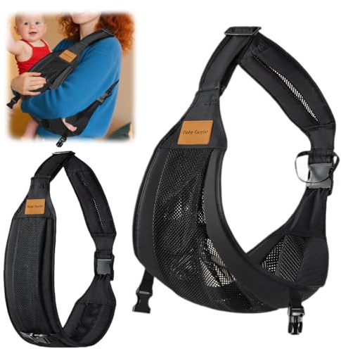SGZIOO portabebes Lateral de 0 a 36 Meses, Portabebés Portátil, Transpirable Bandolera Portabebe, Porta Bebes de Hasta 15 Kg