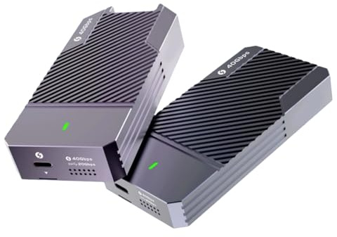 Thunderbolt 3/4 40Gbps M.2 NVME SSD Carcasa USB C SSD con 40 Gbps