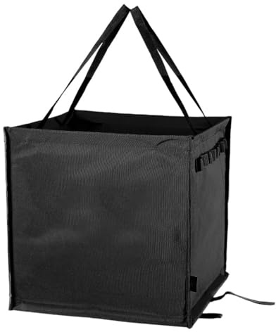 MiOYOOW Throw Line Cube Bag, Collapsible Reusable Garbage Bag 64L Climbing Rope Storage Box with 16 Webbing Hole for Outdoor Travel Picnic Adventure