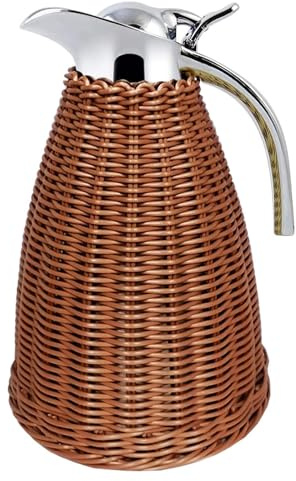Pichet isotherme en acier inoxydable pour boissons chaudes et froides – Idéal pour le thé, le jus et le café – Design durable et élégant