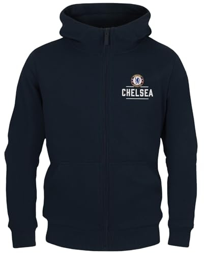 Chelsea Boys Hoody Zip Fleece Kids Official Football Gift