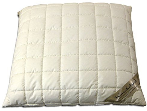 Merino Schafschurwolle Kopfkissen Schurwoll Kissen in 80x80 cm Made in Germany