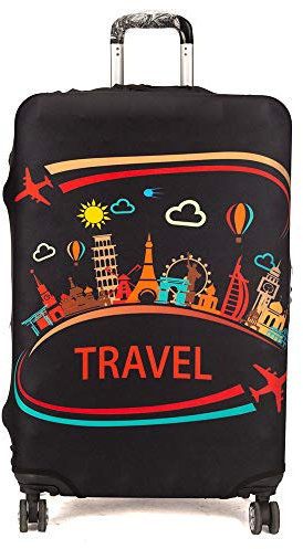 Maddy's Home Elastische Kofferhülle, Kofferhülle, Kofferhülle, Luggage Cover mit Reißverschluss für 53-32 cm (23-32 Zoll), Travel, XL (Fit 29-32 Suitcase), Modern
