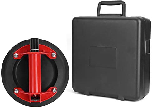 FTVOGUE 8 inches Vacuum Hand Pump Type Suction Cup Single Jaw Glass Sucker Pad Power Grip Puller Manual Lifter